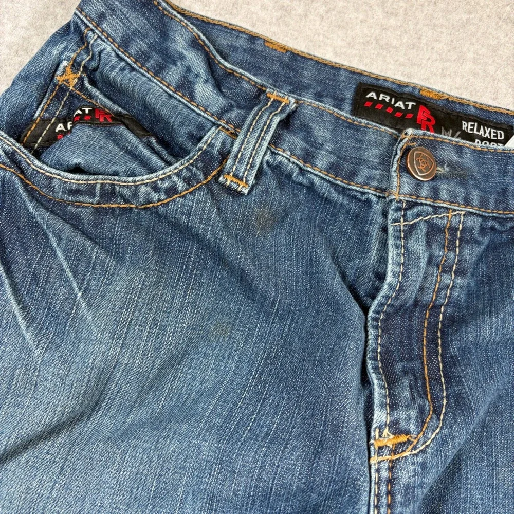 Ariat M4 FR Relaxed Boot Jeans Mens 30x32 (30x30) Blue Flame Resistant Workwear